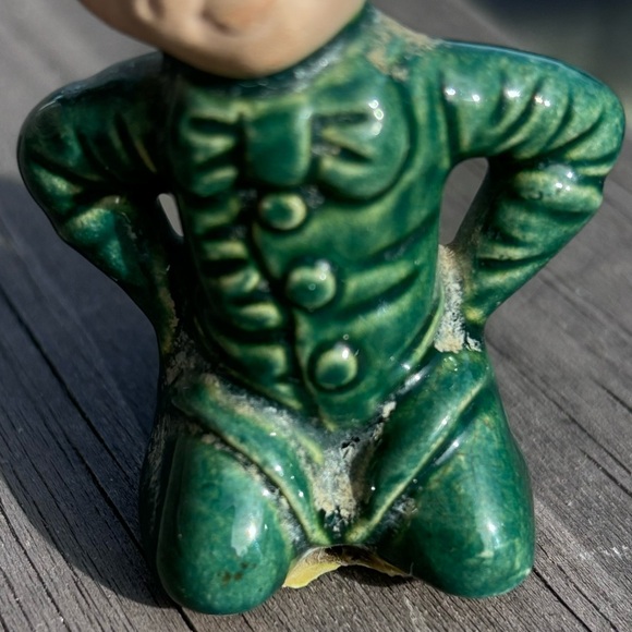 Feisty Vintage Green Pixie Elf! - Picture 4 of 10